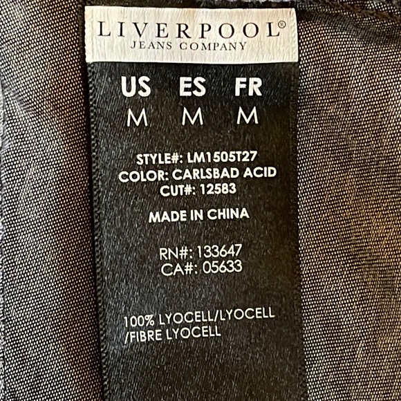 NWOT Liverpool Jeans Company Top - Picture 16 of 16
